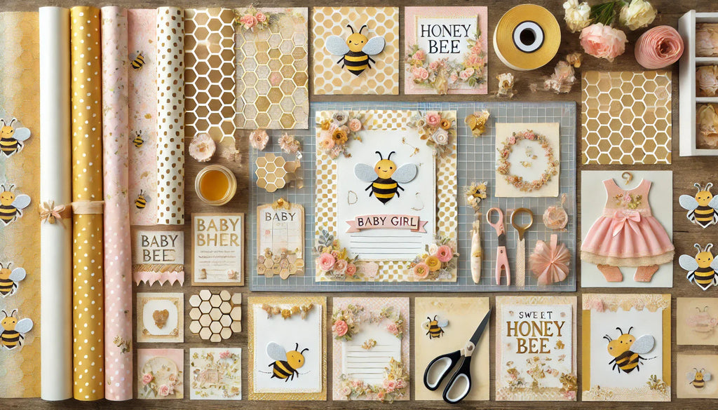 Sweet as Honey: Baby Girl Honey Bee Digital Printable Paper Crafts 🐝💛