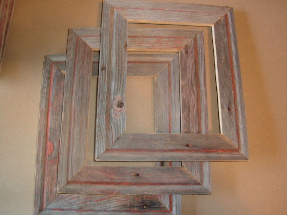 Time travel with distressed wood frames
