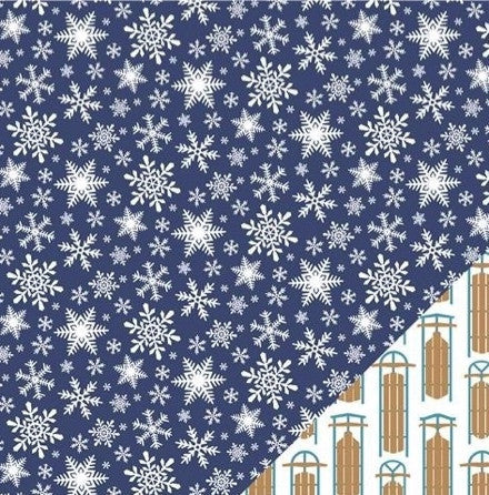 Winter Scrapbook Paper for Themed Embellishments