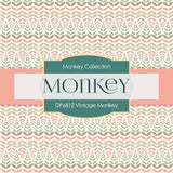 Vintage Monkey Digital Paper DP6812