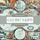 Globe Maps Digital Paper DP1446