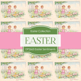 Easter Sentiments Digital Paper DP2663