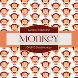 Emoji Monkey Digital Paper DP6810