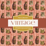 Vintage Cats and Dogs Digital Paper DP2654