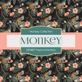 Tropical Monkey Digital Paper DP6807