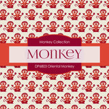 Oriental Monkey Digital Paper DP6803