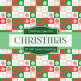 Santa's Greetings Digital Paper DP1691A