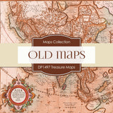 Treasure Maps Digital Paper DP1497