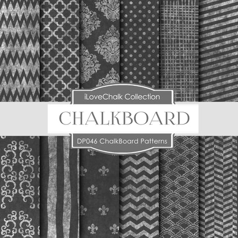 Chalkboard Patterns Digital Paper DP046