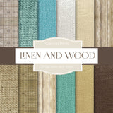 Linen and Wood Digital Paper DP066