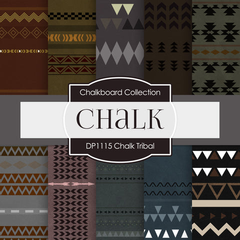 Chalk Tribal Digital Paper DP1115
