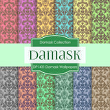 Damask Wallpapers Digital Paper DP1431