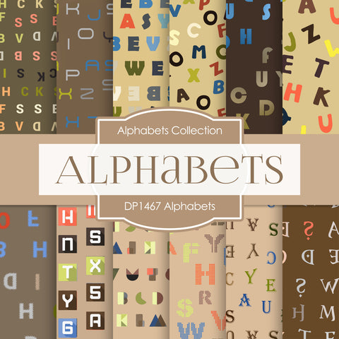 Alphabets Digital Paper DP1467