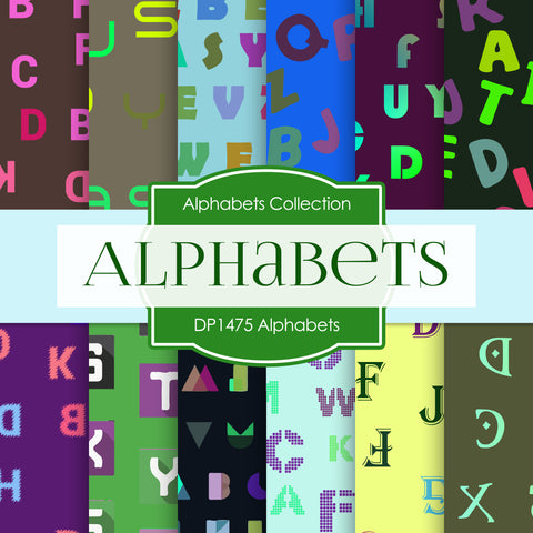 Alphabets Digital Paper DP1475