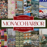 Monaco Harbor Digital Paper DP2817