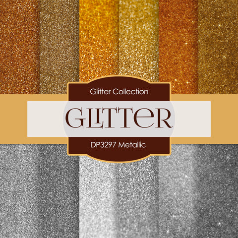 Metallic Glitter Digital Paper DP3297