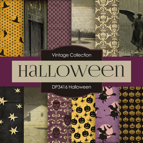 Halloween Digital Paper DP3416