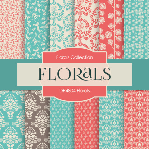 Floral Digital Paper DP4804