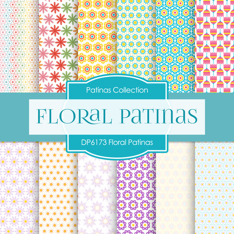 Floral Patinas Digital Paper DP6173C
