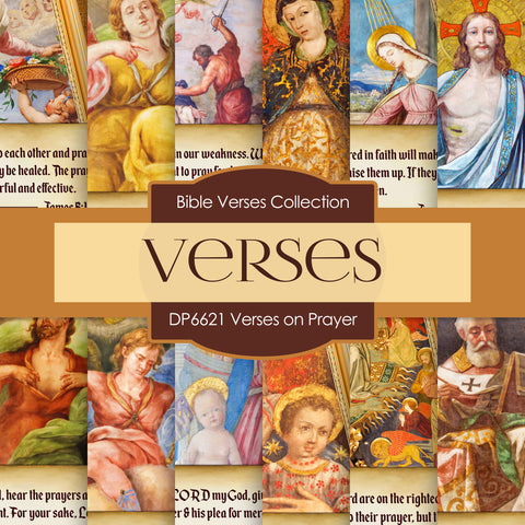 Verses on Prayer Digital Paper DP6621