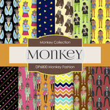 Monkey Fashion Digital Paper DP6800