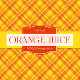 Orange Juice Digital Paper DP2062 - Digital Paper Shop