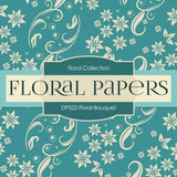 Floral Bouquet Digital Paper DP522 - Digital Paper Shop