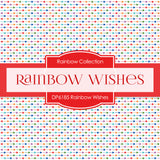 Rainbow Wishes Digital Paper DP6185B - Digital Paper Shop
