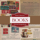 Vintage Books Digital Paper DP4144 - Digital Paper Shop