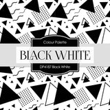 Black White Digital Paper DP4187 - Digital Paper Shop