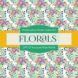 Bouquet Rose Florals Digital Paper DP7127 - Digital Paper Shop