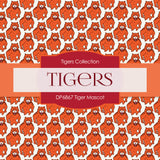 Tiger Mascot Digital Paper DP6867 - Digital Paper Shop