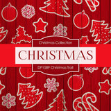 Christmas Trail Digital Paper DP1589 - Digital Paper Shop