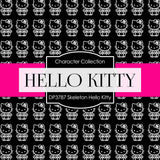 Skeleton Hello Kitty Digital Paper DP3787 - Digital Paper Shop