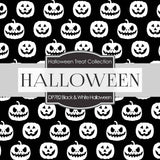 Black and White Halloween Digital Paper DP782 - Digital Paper Shop