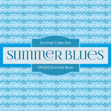 Summer Blues Digital Paper DP6202A - Digital Paper Shop