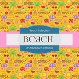 Beach Paradise Digital Paper DP7082 - Digital Paper Shop