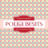 Christmas Polka Digital Paper DP276 - Digital Paper Shop