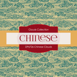 Chinese Clouds Digital Paper DP6726 - Digital Paper Shop
