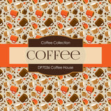 Coffee House Digital Paper DP7036 - Digital Paper Shop