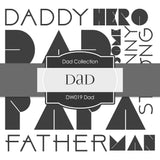 Dad Digital Paper DW019 - Digital Paper Shop