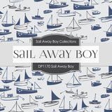 Sail Away Boy Digital Paper DP1170 - Digital Paper Shop