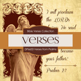 Verses From Psalms Digital Paper DP6633 - Digital Paper Shop