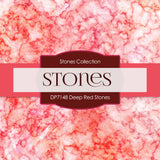 Deep Red Stones Digital Paper DP7148 - Digital Paper Shop