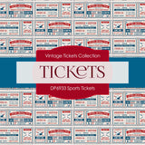 Sports Ticket Digital Paper DP6933 - Digital Paper Shop