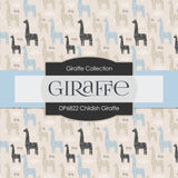 Childish Giraffe Digital Paper DP6822 - Digital Paper Shop