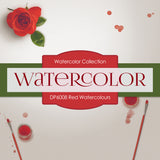 Red Watercolor Digital Paper DP6008 - Digital Paper Shop - 2