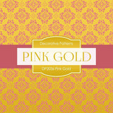 Pink Gold Digital Paper DP2036 - Digital Paper Shop