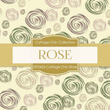 Cottage Chic Rose Digital Paper DP2424 - Digital Paper Shop