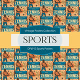 Sports Posters Digital Paper DP6913 - Digital Paper Shop